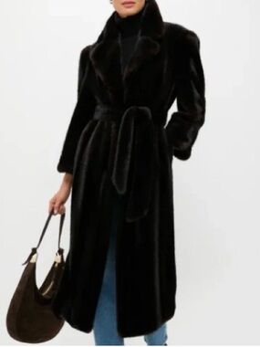 TUCKERNUCK NWT Brown Fur Carmella Coat size medium